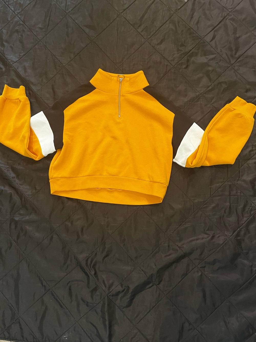 H&M Divided Bright Orange Zip-Up Pullover